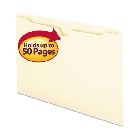 Smead Smead, MANILA FILE JACKETS, 1-PLY STRAIGHT TAB, LEGAL SIZE, MANILA, 100PK 76410